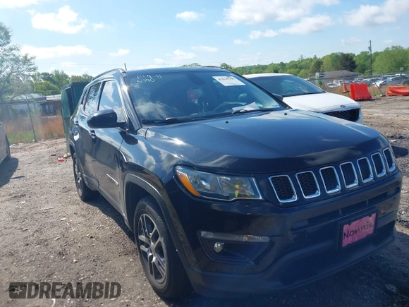 2020 Jeep Compass Latitude with VIN 3C4NJCBBXLT166004, listed as a IAAI auction lot 42025390 with 106,271 mi miles and . Bid and sale history available at carsss.com. Image 1.