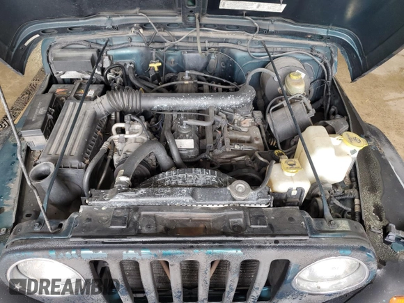 1997 Jeep Wrangler Sport with VIN 1J4FY19SXVP537075, listed as a Copart auction lot 61389915 with Not provided miles and Salvage title. Bid and sale history available at DreamBid. Image 11.