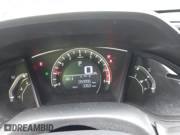 2016 Honda Civic Sedan LX with VIN 19XFC2F52GE069998, listed as a IAAI auction lot 42016233 with 93,990 mi miles. Bid and sale history available at carsss.com. Image 7.