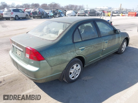 2003 Honda Civic LX with VIN 1HGES16593L019661, listed as a IAAI auction lot 41760926 with 40,230 mi miles and . Bid and sale history available at DreamBid. Image 4.
