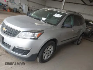 2013 Chevrolet Traverse LS with VIN 1GNKVFED8DJ106177, listed as a IAAI auction lot 41869165 with 106,786 mi miles and . Bid and sale history available at DreamBid. Image 2.