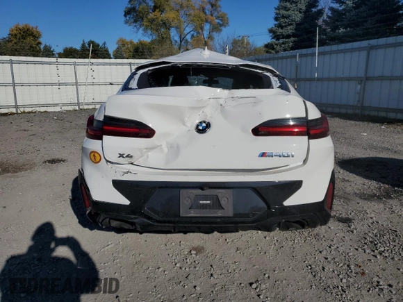 2023 BMW X4 M40i with VIN 5UX43DT05P9N61777, listed as a Copart auction lot 77600264 with 0 mi miles and Salvage Title. Bid and sale history available at carsss.com. Image 6.