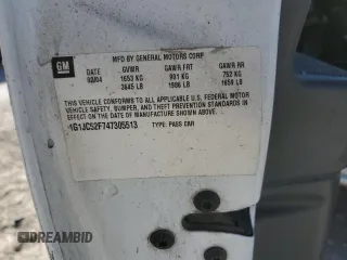 2004 Chevrolet Cavalier z VIN 1G1JC52F747305513, wystawiony jako Copart lot #47075545 z przebiegiem 99 137 mil mil oraz Szkoda całkowita • Salvage title. Historia ofert i sprzedaży dostępna na DreamBid. Obrazek 13.