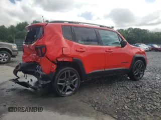 2021 Jeep Renegade 80th Anniversary with VIN ZACNJDBB8MPM68757, listed as a Copart auction lot 64491365 with 58,111 mi miles and Salvage title. Bid and sale history available at DreamBid. Image 3.