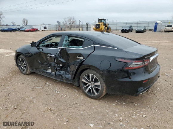 2022 Nissan Maxima SV with VIN 1N4AA6CV8NC502665, listed as a Copart auction lot 47454085 with 86,710 mi miles and Salvage Title. Bid and sale history available at carsss.com. Image 2.