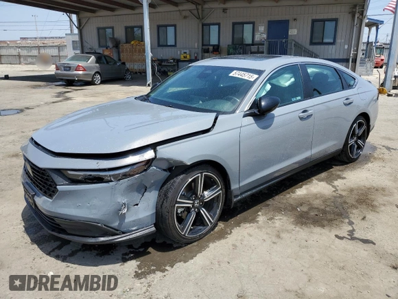 2024 Honda Accord Sport with VIN 1HGCY2F57RA001983, listed as a Copart auction lot 57445715 with 21,382 mi miles and Salvage title. Bid and sale history available at DreamBid. Image 1.