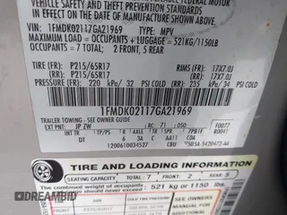 2007 Ford Freestyle SEL с VIN 1FMDK02117GA21969, выставлен на аукционе IAAI как лот 42350061 с пробегом 218 408 миль миль и . История ставок и продаж доступна на DreamBid. Изображение 9.
