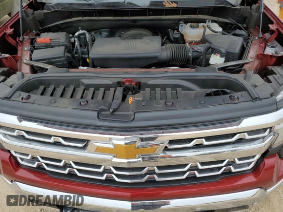 2024 Chevrolet Silverado 1500 LTZ with VIN 1GCUDGED0RZ248641, listed as a Copart auction lot 46076975 with 25,459 mi miles and Salvage Title. Bid and sale history available at DreamBid. Image 11.