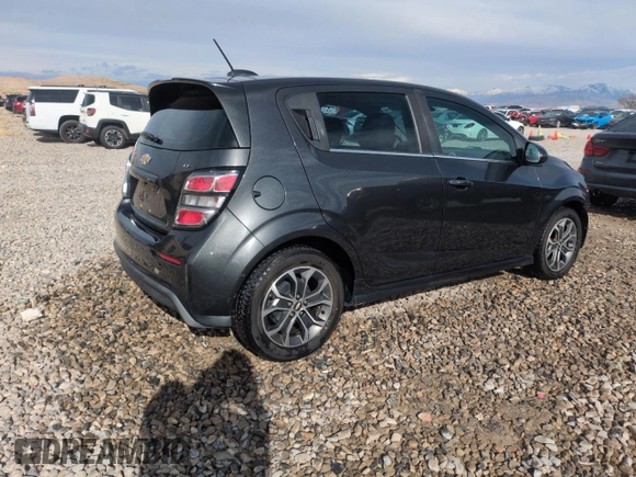 2017 Chevrolet Sonic LT with VIN 1G1JD6SB8H4104808, listed as a Copart auction lot 43740025 with 76,731 mi miles and Salvage Title. Bid and sale history available at carsss.com. Image 3.