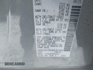 2024 Nissan Frontier Pro-4X с VIN 1N6ED1EK7RN603700, выставлен на аукционе IAAI как лот 41304169 с пробегом 16 миль миль и . История ставок и продаж доступна на DreamBid. Изображение 9.