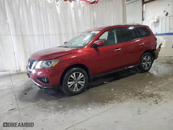 2018 Nissan Pathfinder SL with VIN 5N1DR2MM2JC655496, listed as a Copart auction lot 48126015 with 134,351 mi miles and Salvage Title. Bid and sale history available at carsss.com. Image 1.