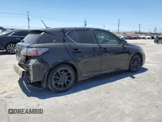 2013 Lexus CT 200h with VIN JTHKD5BH4D2155818, listed as a Copart auction lot 54844975 with 298,064 mi miles and Salvage title. Bid and sale history available at DreamBid. Image 3.