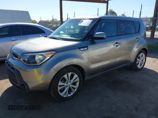 2015 Kia Soul + with VIN KNDJP3A59F7171924, listed as a IAAI auction lot 41871820 with 84,178 mi miles. Bid and sale history available at carsss.com. Image 2.