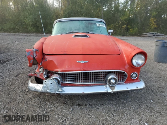 1956 Ford Thunderbird with VIN P6FH249214, listed as a Copart auction lot 72166474 with 91,315 mi miles and Clean Title. Bid and sale history available at DreamBid. Image 5.