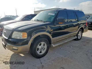 2004 Ford Expedition Eddie Bauer z VIN 1FMFU17L94LB02594, wystawiony jako Copart lot #55357975 z przebiegiem 104 450 mil mil oraz Szkoda całkowita • Salvage title. Historia ofert i sprzedaży dostępna na DreamBid. Obrazek 1.