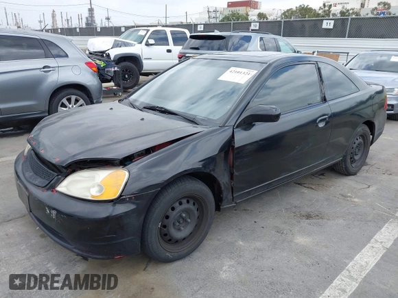 2002 Honda Civic EX with VIN 1HGEM22922L068403, listed as a IAAI auction lot 42101321 with 255,605 mi miles. Bid and sale history available at carsss.com. Image 2.