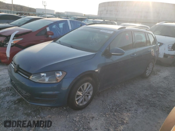 2017 Volkswagen Golf SportWagen S with VIN 3VWA17AU3HM502728, listed as a Copart auction lot 43303074 with 148,127 mi miles and Salvage Title. Bid and sale history available at carsss.com. Image 1.