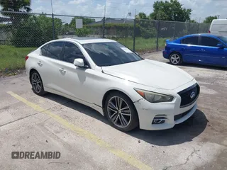 2017 Infiniti Q50 Signature Edition with VIN JN1EV7AP5HM741649, listed as a IAAI auction lot 42500627 with 100,239 mi miles and . Bid and sale history available at DreamBid. Image 1.