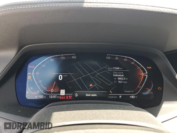 2023 BMW X5 sDrive40i with VIN 5UXCR4C04P9R12480, listed as a Copart auction lot 61082815 with 17,249 mi miles and Salvage title. Bid and sale history available at DreamBid. Image 9.