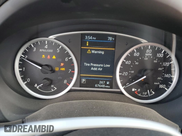 2019 Nissan Sentra S with VIN 3N1AB7AP4KY454881, listed as a Copart auction lot 48806865 with 67,648 mi miles and Salvage Title. Bid and sale history available at carsss.com. Image 9.