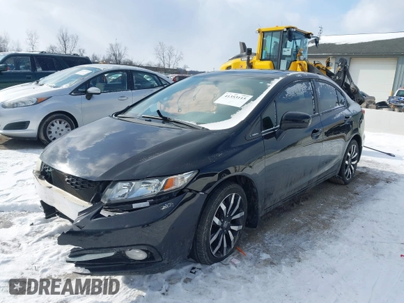 2015 Honda Civic EX-L with VIN 19XFB2F9XFE077383, listed as a IAAI auction lot 41353115 with Not Provided miles and . Bid and sale history available at DreamBid. Image 16.