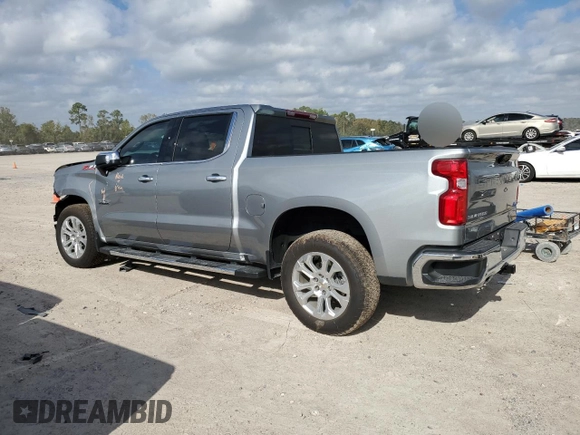 2024 Chevrolet Silverado 1500 LTZ with VIN 1GCUDGE86RZ249800, listed as a Copart auction lot 81805054 with 10,914 mi miles and Salvage Title. Bid and sale history available at DreamBid. Image 2.