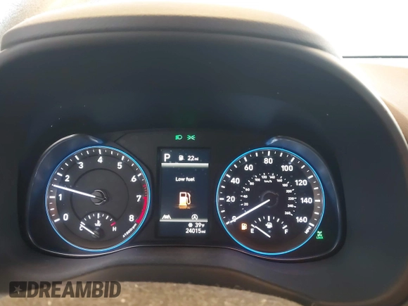 2022 Hyundai Kona SE with VIN KM8K2CAB0NU754449, listed as a IAAI auction lot 41249416 with 24,015 mi miles. Bid and sale history available at carsss.com. Image 7.