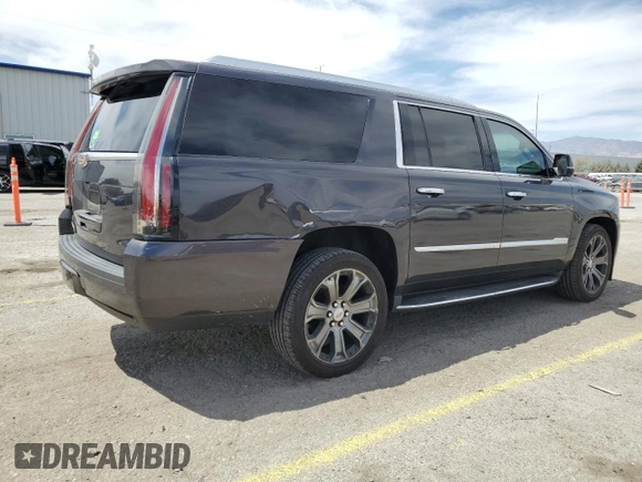 2015 Cadillac Escalade ESV Luxury with VIN 1GYS4SKJ3FR646095, listed as a Copart auction lot 52110345 with 89,818 mi miles and Salvage title. Bid and sale history available at DreamBid. Image 3.