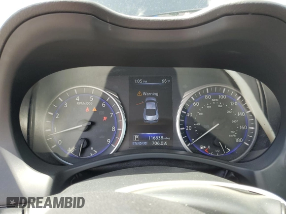 2018 Infiniti Q60 Luxe with VIN JN1EV7EK5JM341353, listed as a Copart auction lot 52008465 with 116,838 mi miles and Salvage Title. Bid and sale history available at carsss.com. Image 9.