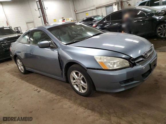 2007 Honda Accord Cpe EX-L with VIN 1HGCM72657A007298, listed as a Copart auction lot 41403025 with 117,138 mi miles and Salvage Title. Bid and sale history available at carsss.com. Image 4.