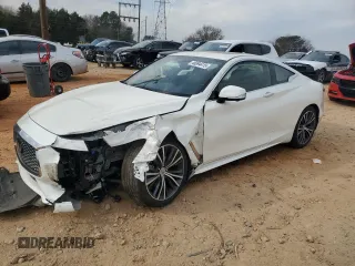 2019 Infiniti Q60 Luxe with VIN JN1EV7EL2KM290856, listed as a Copart auction lot 46894415 with 30,445 mi miles and Salvage Title. Bid and sale history available at carsss.com. Image 1.