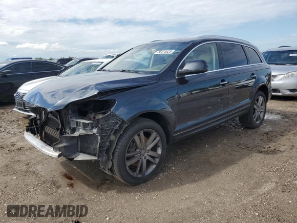 2012 Audi Q7 Premium Plus with VIN WA1LGAFE6CD000593, listed as a Copart auction lot 56414825 with 163,210 mi miles and Clean title. Bid and sale history available at DreamBid. Image 1.