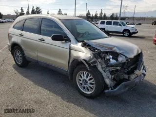 2007 Honda CR-V LX with VIN JHLRE383X7C016386, listed as a Copart auction lot 52617335 with 195,655 mi miles and Salvage Title. Bid and sale history available at carsss.com. Image 4.