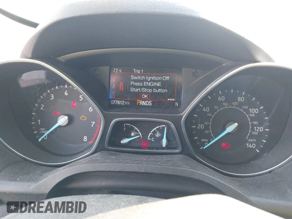 2019 Ford Escape SE with VIN 1FMCU9GD7KUB44070, listed as a IAAI auction lot 41801706 with 77,612 mi miles. Bid and sale history available at carsss.com. Image 7.