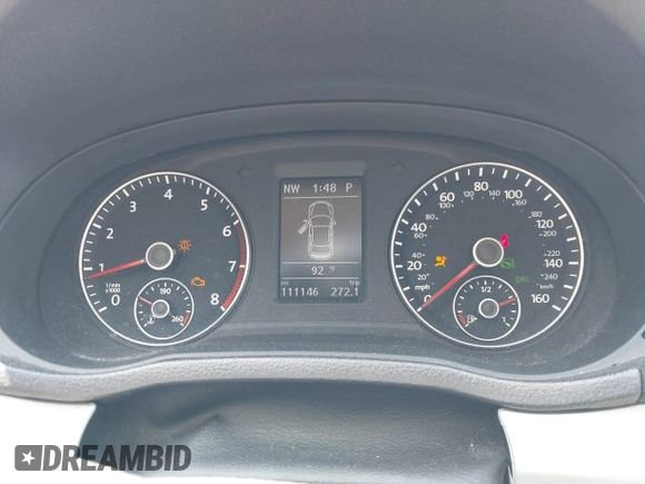 2013 Volkswagen Passat SE with VIN 1VWBP7A34DC114543, listed as a IAAI auction lot 42464549 with 111,146 mi miles and . Bid and sale history available at DreamBid. Image 7.