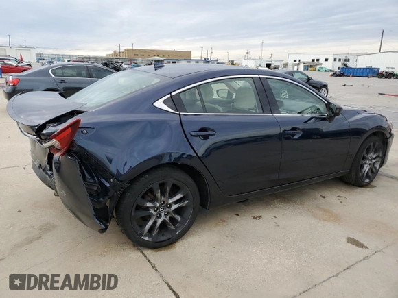 2016 Mazda Mazda6 i Grand Touring with VIN JM1GJ1W5XG1456614, listed as a Copart auction lot 82808564 with 0 mi miles and Salvage Title. Bid and sale history available at carsss.com. Image 3.