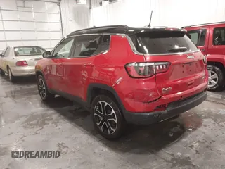 2024 Jeep Compass Limited with VIN 3C4NJDCN7RT584849, listed as a IAAI auction lot 41545117 with 12,411 mi miles and . Bid and sale history available at DreamBid. Image 3.