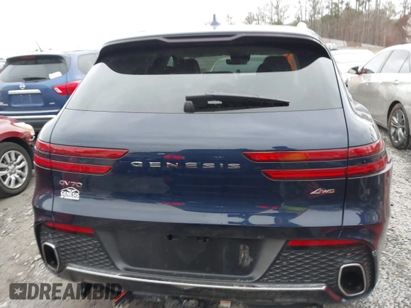 2025 Genesis GV70 2.5T with VIN 5NMMADTB5SH019701, listed as a IAAI auction lot 41728630 with 15,989 mi miles and . Bid and sale history available at DreamBid. Image 16.