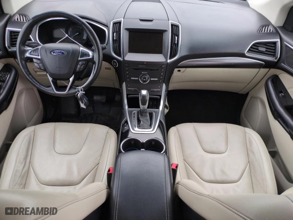 2015 Ford Edge Titanium with VIN 2FMTK4K9XFBB35645, listed as a Copart auction lot 81841864 with 133,494 mi miles and Salvage Title. Bid and sale history available at carsss.com. Image 8.