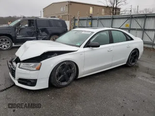 2016 Audi S8 Plus with VIN WUAJ5AFD8GN900070, listed as a Copart auction lot 43043585 with 168,635 mi miles and Salvage Title. Bid and sale history available at carsss.com. Image 1.