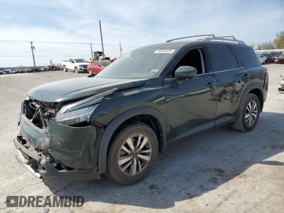 2022 Nissan Pathfinder SL z VIN 5N1DR3CA0NC242799, wystawiony jako Copart lot #50532655 z przebiegiem 116 338 mil mil oraz Szkoda całkowita • Salvage title. Historia ofert i sprzedaży dostępna na DreamBid. Obrazek 1.