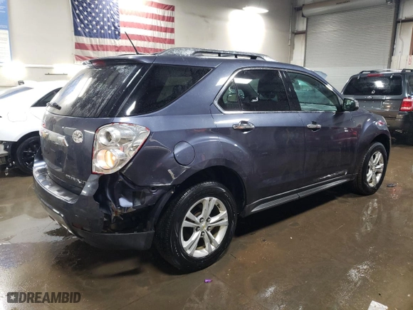 2013 Chevrolet Equinox LTZ with VIN 2GNFLGEK7D6357619, listed as a Copart auction lot 46515905 with 129,651 mi miles and Salvage Title. Bid and sale history available at carsss.com. Image 3.