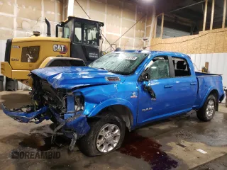 2021 Ram 2500 Laramie with VIN 3C6UR5FL1MG570734, listed as a Copart auction lot 53580205 with 52,873 mi miles and Salvage title. Bid and sale history available at DreamBid. Image 1.