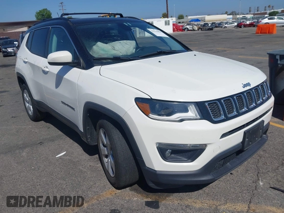 2019 Jeep Compass Latitude z VIN 3C4NJDBB5KT789289, wystawiony jako IAAI lot #42536898 z przebiegiem 84 172 mil mil oraz . Historia ofert i sprzedaży dostępna na DreamBid. Obrazek 1.