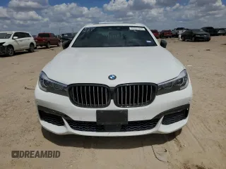 2018 BMW 7 Series 740i with VIN WBA7E2C51JG742075, listed as a Copart auction lot 65057923 with 0 mi miles. Bid and sale history available at carsss.com. Image 5.