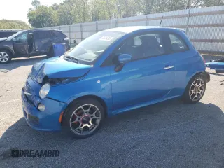 2015 FIAT 500 Sport z VIN 3C3CFFBR7FT625067, wystawiony jako Copart lot #55284285 z przebiegiem 169 094 mil mil oraz Szkoda całkowita • Salvage title. Historia ofert i sprzedaży dostępna na DreamBid. Obrazek 1.