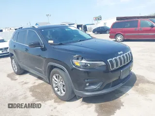 2019 Jeep Cherokee Latitude Plus with VIN 1C4PJLLB3KD377525, listed as a IAAI auction lot 41894239 with 143,711 mi miles and . Bid and sale history available at DreamBid. Image 1.