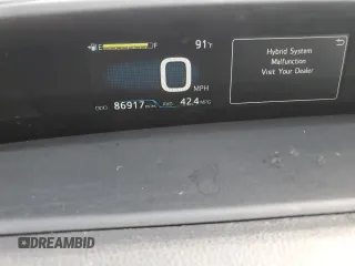 2016 Toyota Prius Four with VIN JTDKARFU1G3507499, listed as a Copart auction lot 52458735 with 86,917 mi miles and Salvage Title. Bid and sale history available at carsss.com. Image 9.