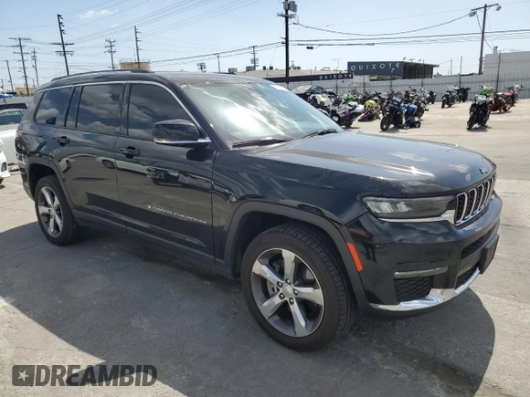2021 Jeep Grand Cherokee Limited with VIN 1C4RJJBG5M8175694, listed as a Copart auction lot 51839205 with 52,362 mi miles and Salvage title. Bid and sale history available at DreamBid. Image 4.