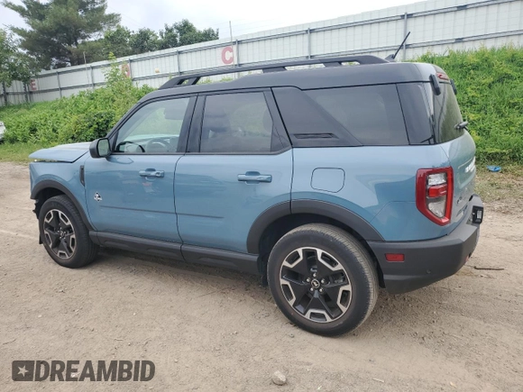 2022 Ford Bronco Sport Outer Banks z VIN 3FMCR9C61NRD00690, wystawiony jako Copart lot #61822235 z przebiegiem 10 635 mil mil oraz Czysty tytuł • Clean title. Historia ofert i sprzedaży dostępna na DreamBid. Obrazek 2.
